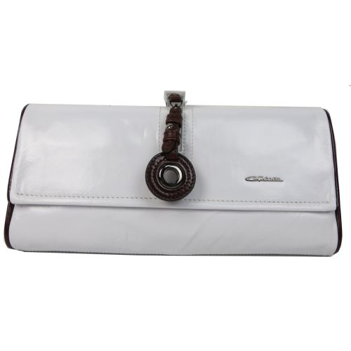 Женский кожаный клатч Giorgio Ferretti 31085H2032  Белый