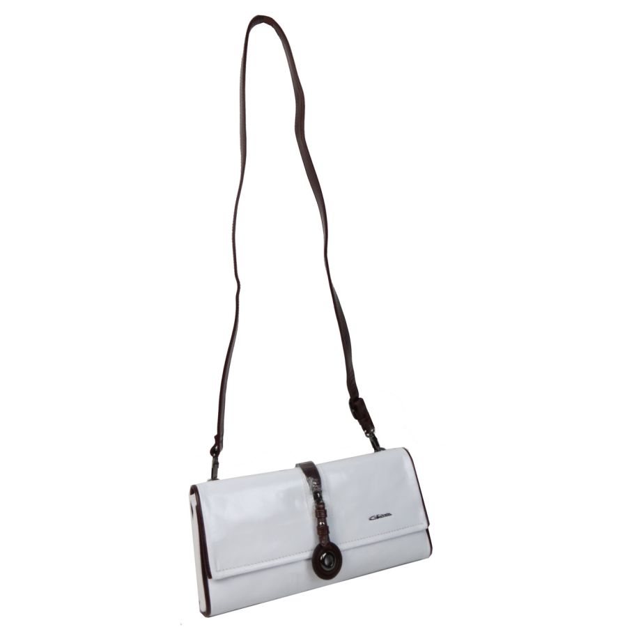 Женский кожаный клатч Giorgio Ferretti 31085H2032  Белый