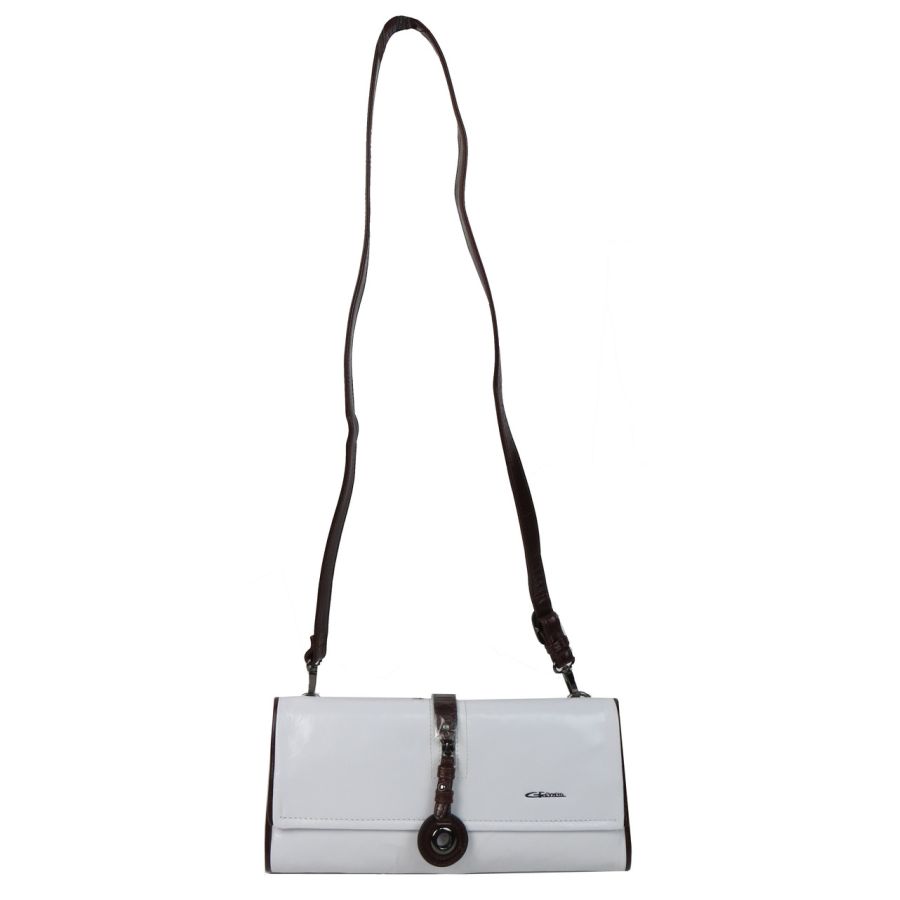 Женский кожаный клатч Giorgio Ferretti 31085H2032  Белый