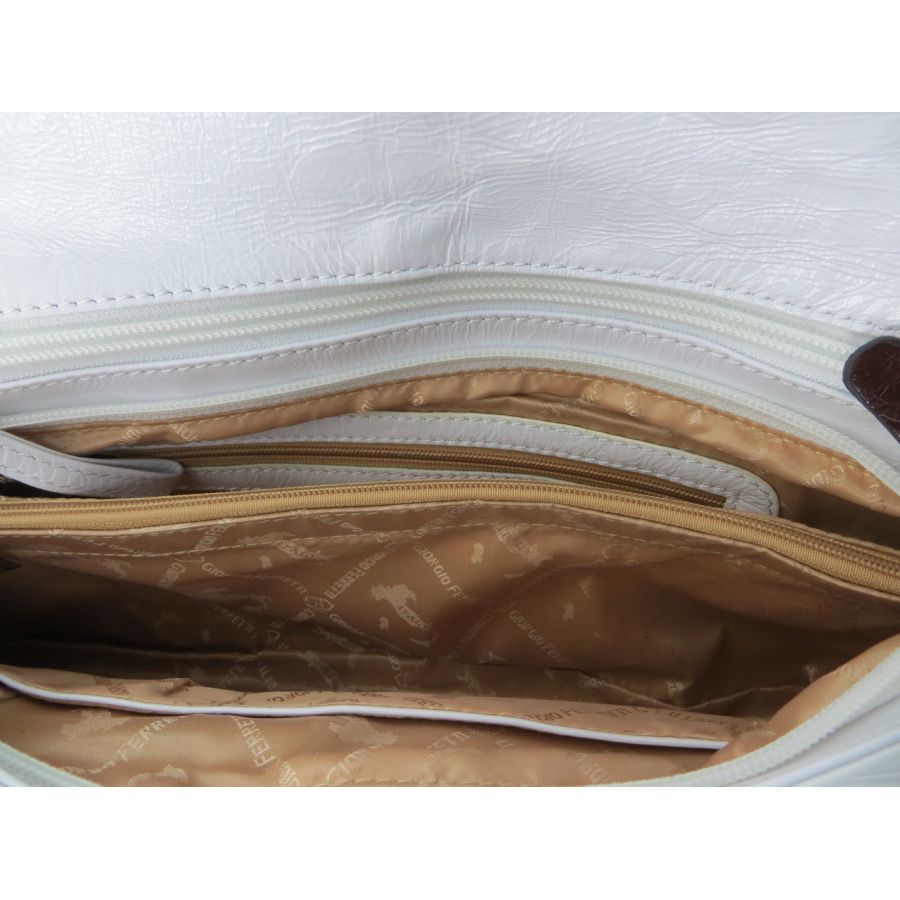 Женский кожаный клатч Giorgio Ferretti 31085H2032  Белый