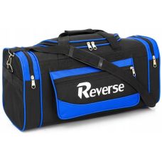 Дорожная сумка средний размер из кордуры 58L Reverse черная с синим