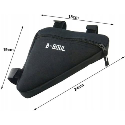 Велосипедная сумка на раму B-Soul S14327 1L Черная