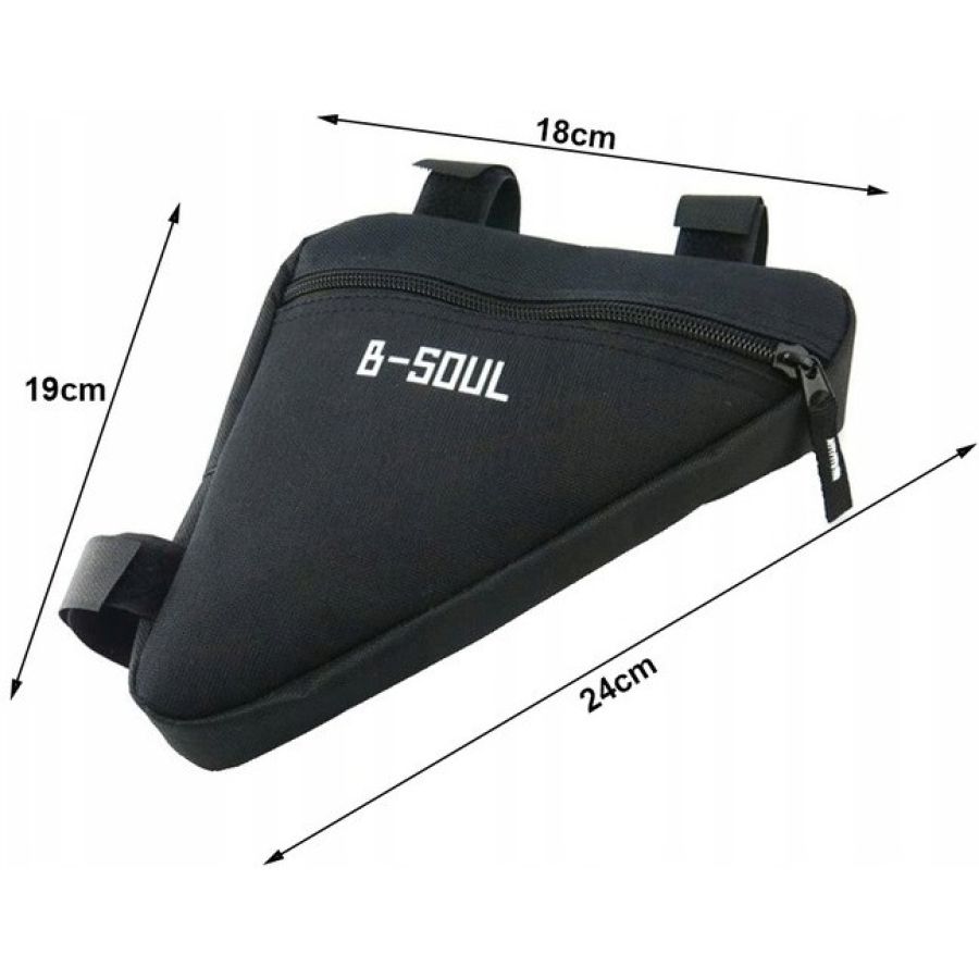 Велосипедная сумка на раму B-Soul S14327 1L Черная