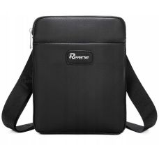 Мужская сумка наплечная сумка из эко кожи PU Reverse F581 Черная