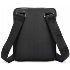 Мужская сумка наплечная сумка из эко кожи PU Reverse F581 Черная