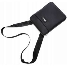 Мужская сумка наплечная сумка из эко кожи PU Reverse F581 Черная