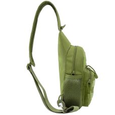 Тактическая армейская мужская сумка-слинг Nobrand Хаки