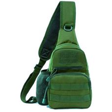 Тактическая армейская мужская сумка-слинг Nobrand Хаки