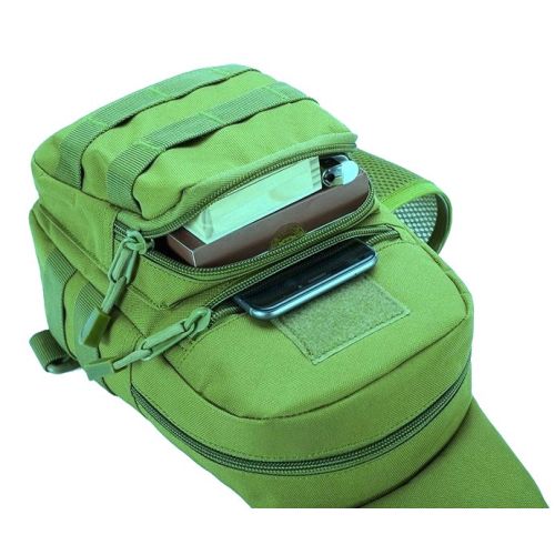 Тактическая армейская мужская сумка-слинг Nobrand 5904555954359 Хаки