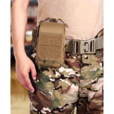 Подсумок тактический армейский для мобильного телефона Nobrand Койот