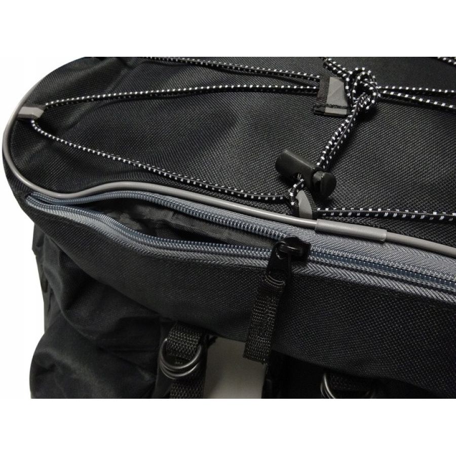 Велосипедная сумка на багажник велоштаны с дождевиком Nobrand L34F 55L Черная
