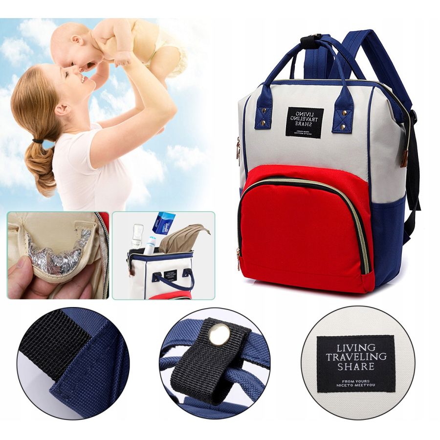 Рюкзак-сумка для мамы Living Traveling Share xj3702 12L Разные цвета