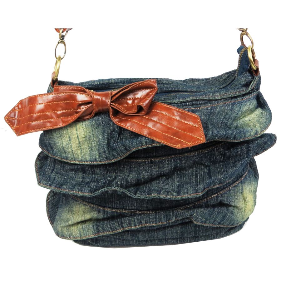 Женская джинсовая сумка Fashion Jeans6012 Темно-синяя