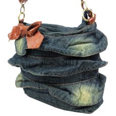 Женская джинсовая сумка Fashion Jeans6012 Темно-синяя