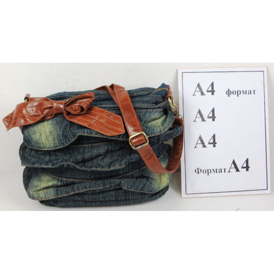 Женская джинсовая сумка Fashion Jeans6012 Темно-синяя