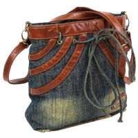 Джинсовая сумка в форме женской юбки Fashion Jeans8057 Темно-синяя