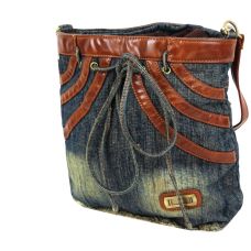 Джинсовая сумка в форме женской юбки Fashion Jeans8057 Темно-синяя