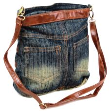 Джинсовая сумка в форме женской юбки Fashion Jeans8057 Темно-синяя