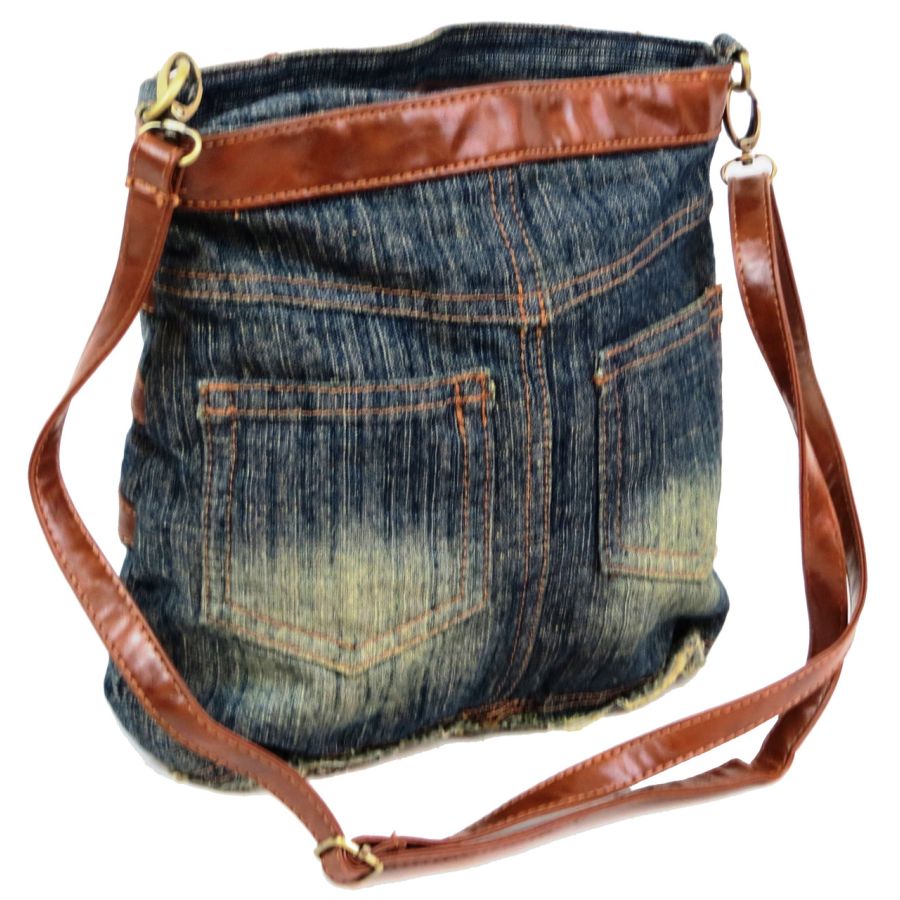 Джинсовая сумка в форме женской юбки Fashion Jeans8057 Темно-синяя