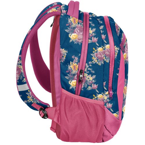 Яркий женский городской рюкзак PASO 18-2808UX 22L Синий с розовым
