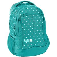 Яркий женский городской рюкзак PASO 18-2808IM16 22L Зеленый