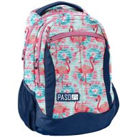 Яркий женский городской рюкзак PASO 18-2808FLA16 22L Разные цвета с фламинго