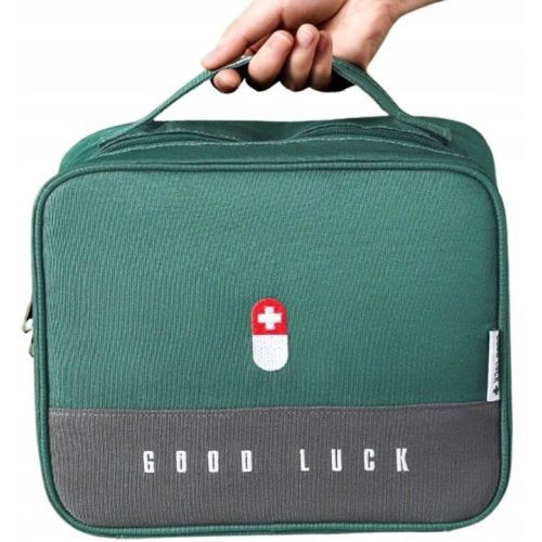 Вместительная дорожная аптечка туристическая  Edibazzar 3064463358396 Зеленая