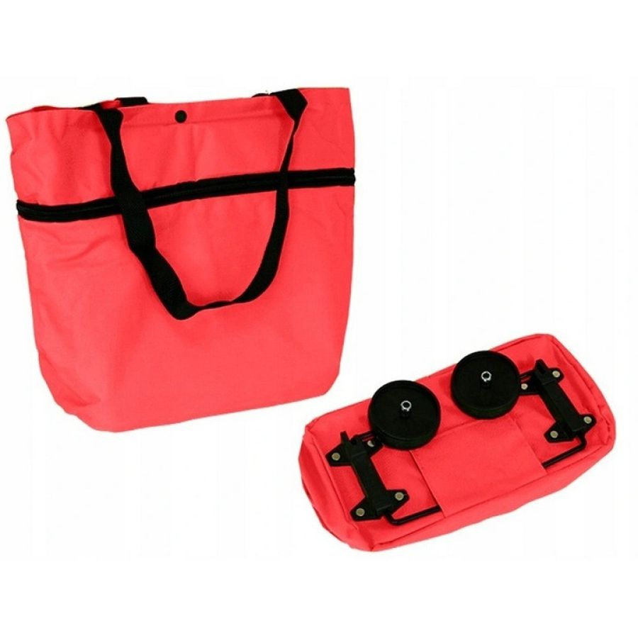 Сумка тележка складная для покупок на колесах Nobrand S1645304 Оранжевая