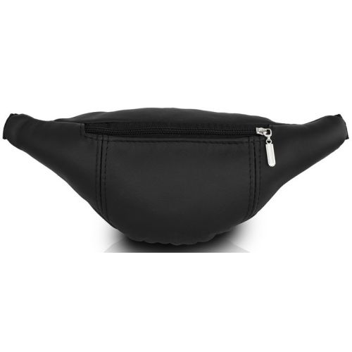 Мужская поясная сумка из кожи Reverse 0058288 Черная