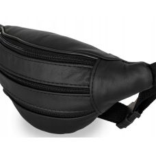 Мужская поясная сумка из кожи Reverse 0058288 Черная
