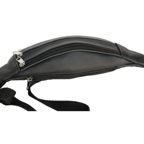 Мужская поясная сумка из кожи Reverse 0058288 Черная
