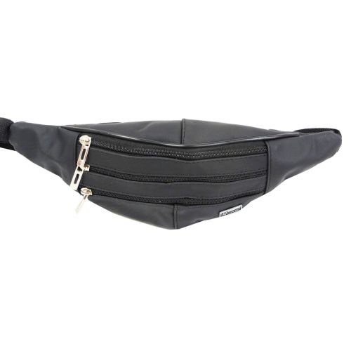Мужская кожаная поясная сумка Reverse 0058288-2 Черная