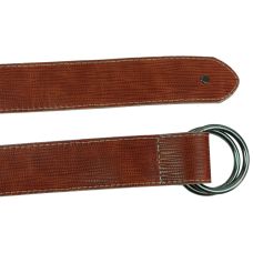 Женский ремень из эко кожи пряжка два кольца Doca 54580  Коричневый