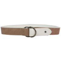 Женский ремень из эко кожи пряжка два кольца Doca 54581 Бежевый