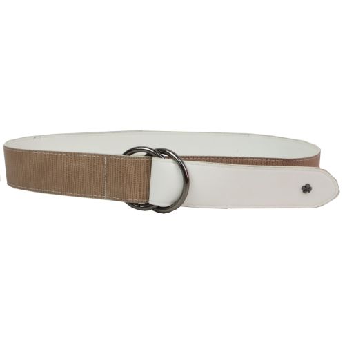 Женский ремень из эко кожи пряжка два кольца Doca 54581 Бежевый