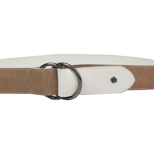 Женский ремень из эко кожи пряжка два кольца Doca 54581 Бежевый