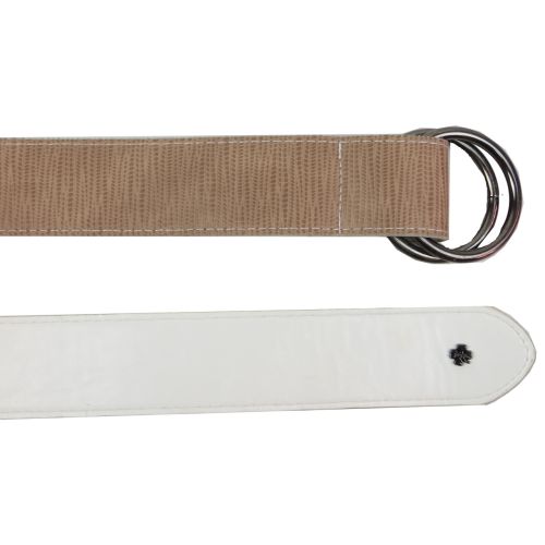 Женский ремень из эко кожи пряжка два кольца Doca 54581 Бежевый