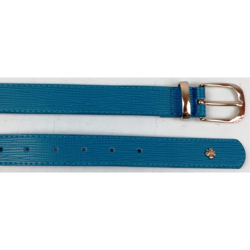 Женский ремень пояс из искусственной кожи Doca 54607 Голубой