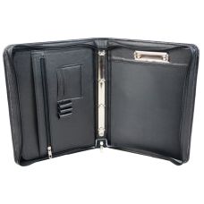Папка с ручкой деловая из эко кожи Eхclusive 710100 Черная