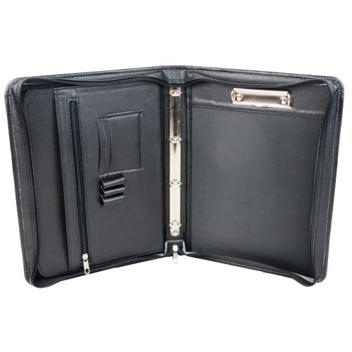 Папка с ручкой деловая из эко кожи Exclusive 710100 Черная