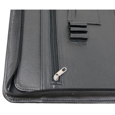 Папка с ручкой деловая из эко кожи Eхclusive 710100 Черная