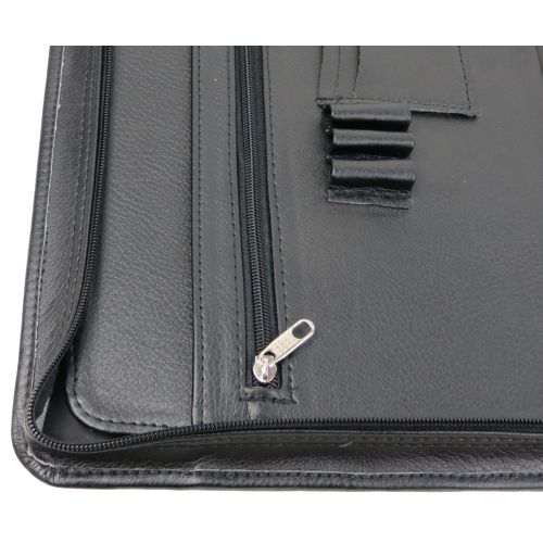 Папка с ручкой деловая из эко кожи Exclusive 710100 Черная