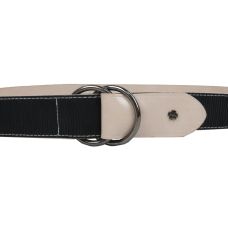 Женский ремень из эко кожи пряжка два кольца Doca 54579 Черный