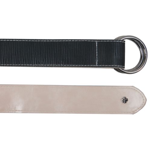 Женский ремень из эко кожи пряжка два кольца Doca 54579 Черный