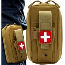 Небольшая армейская аптечка сумка для медикаментов Edibazzar 8930542741210 Койот