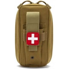 Небольшая армейская аптечка сумка для медикаментов Edibazzar 8930542741210 Койот