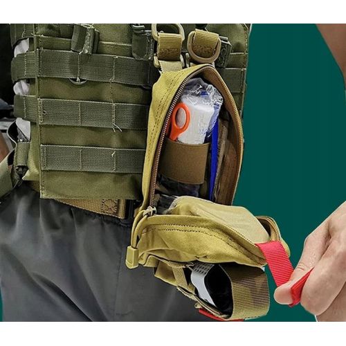 Небольшая армейская аптечка сумка для медикаментов Edibazzar 8930542741210 Койот