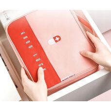 Вместительная дорожная туристическая аптечка Edibazzar Розовая