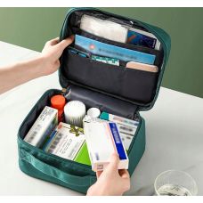 Вместительная дорожная туристическая аптечка Edibazzar Серая