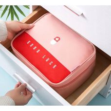 Вместительная дорожная туристическая аптечка Edibazzar Серая